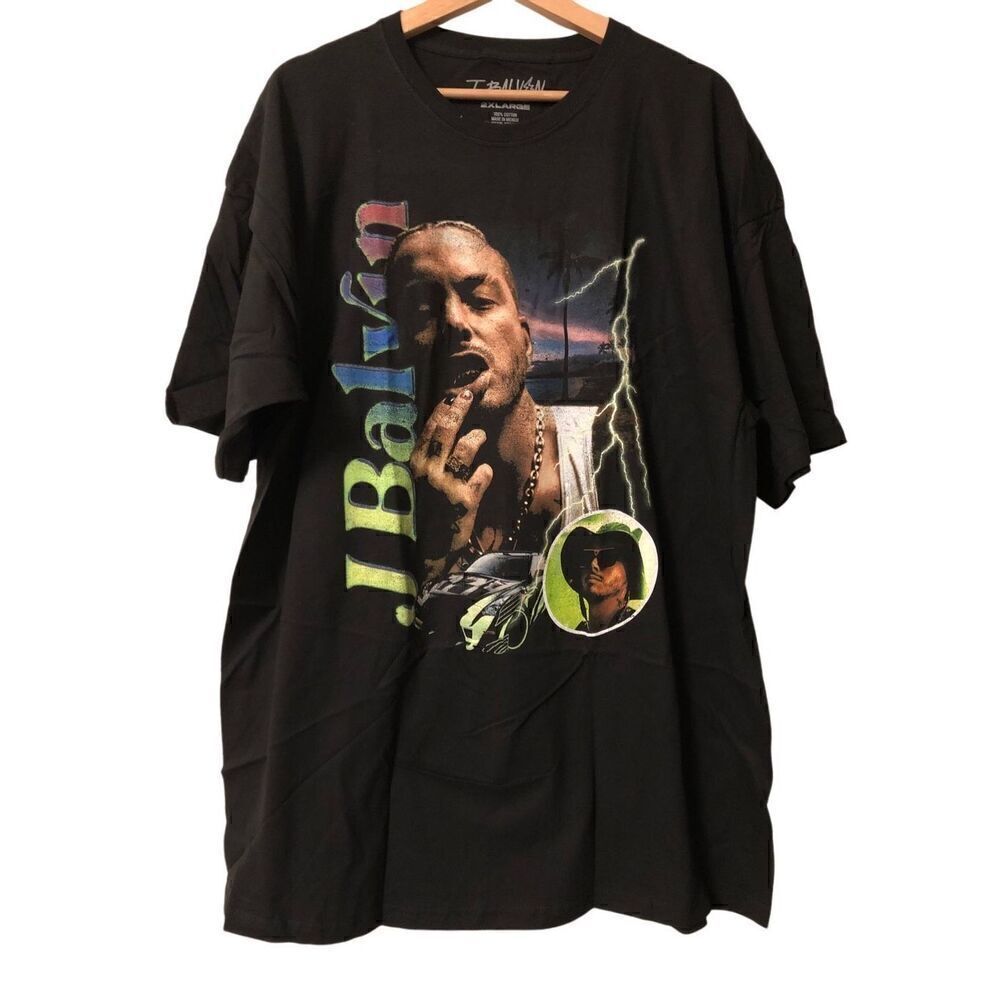 J Balvin Tshirt Black Men’s Size 2XL